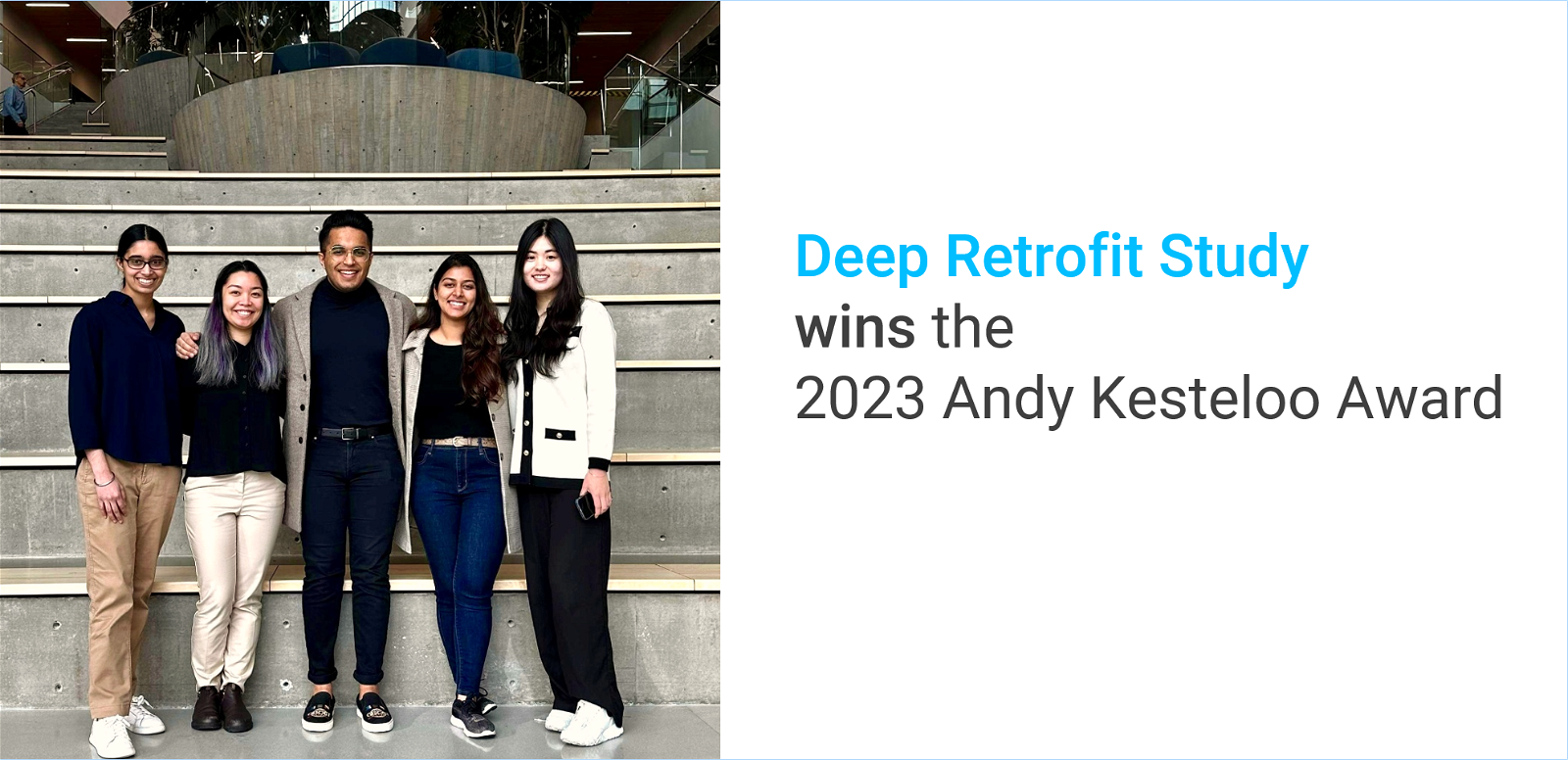 Deep Retrofit Study wins the 2023 Andy Kesteloo Award
