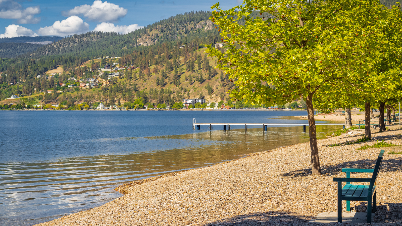 Summer day at the Okanagan lake beach in Kelowna BC - Keeping up with Kelowna - One of The Fastest Growing Cities in Canada 