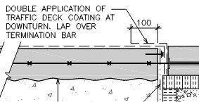 Drawing of traffic deck and coating steps - A Comprehensive Guide to Traffic Deck Coatings: Restoration and Installation Applications