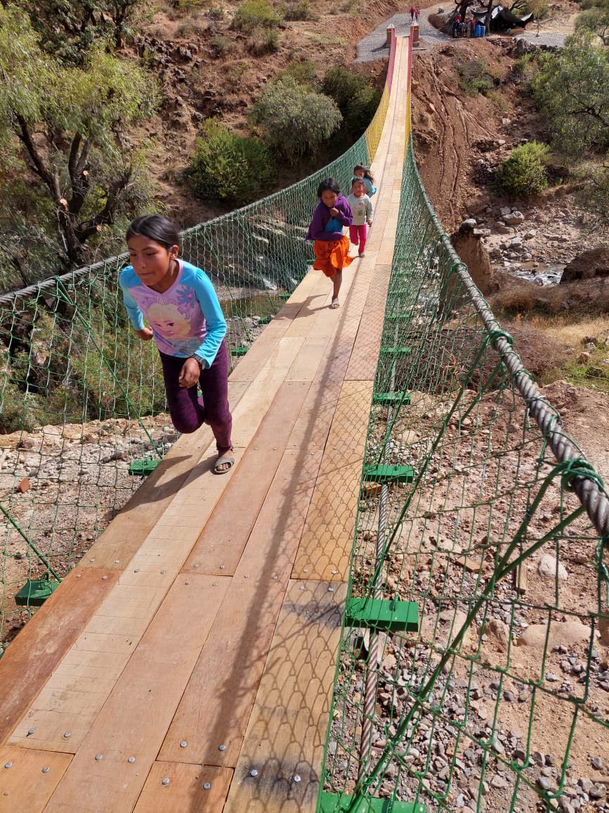 Engineer's in Action - Bolivia Suspended Bridge