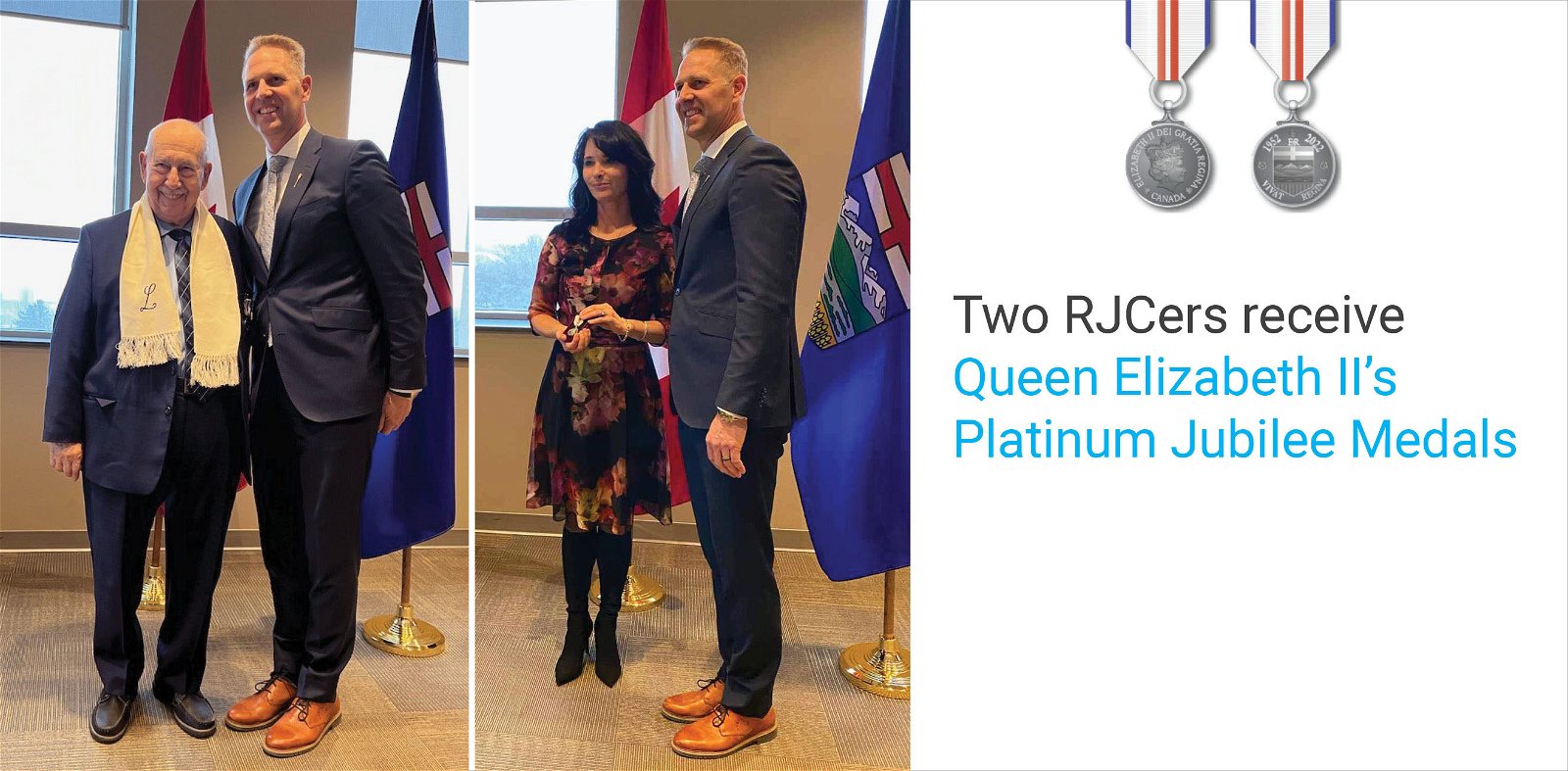 Joette Decore and Gino Ferri Receive Queen’s Platinum Jubilee Medals