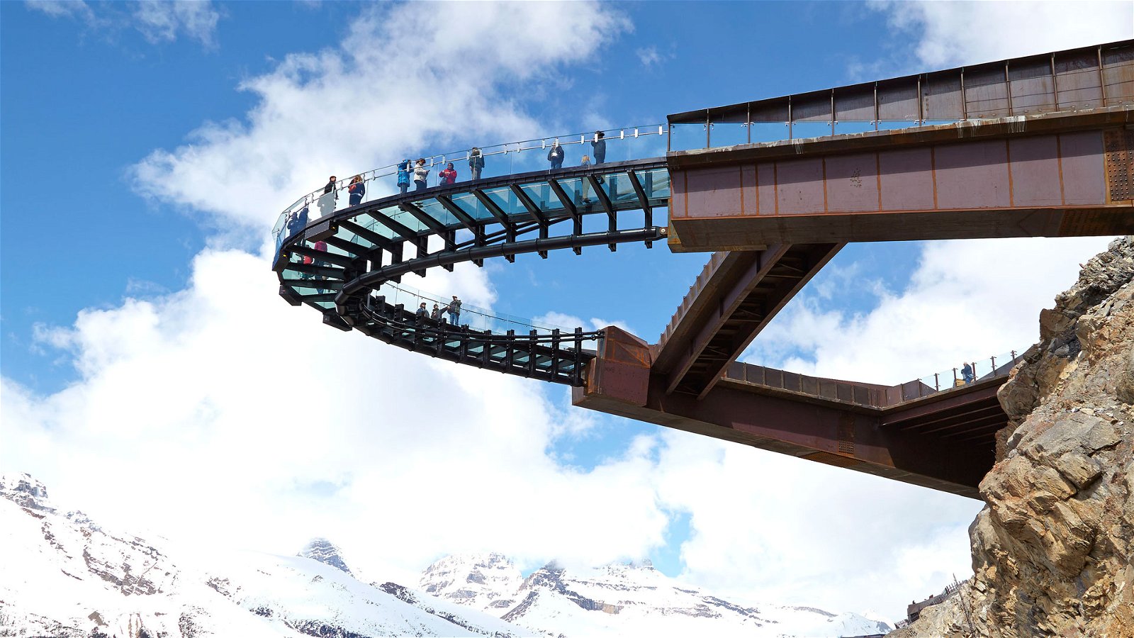 Columbia Icefield Skywalk Construction